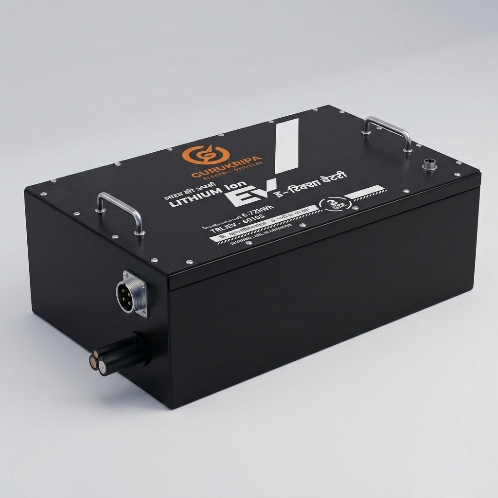 Gurukripa EV lithium-ion battery pack for e-rickshaw
