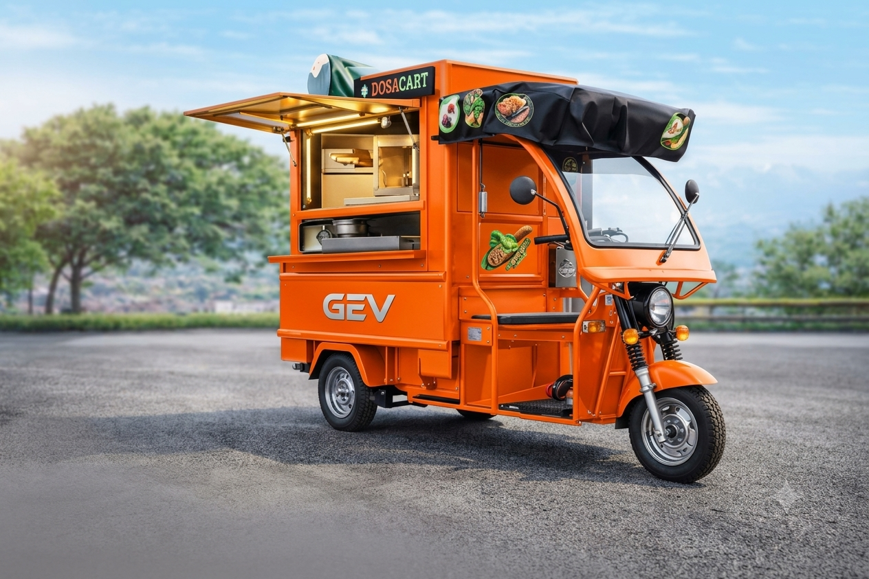 Custom electric food cart